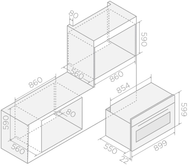 Духовой шкаф Elica Special Range VIRTUS MULTI 90 TFT BL