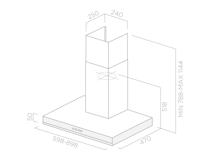 Настенная вытяжка Elica Cube A/60 IX