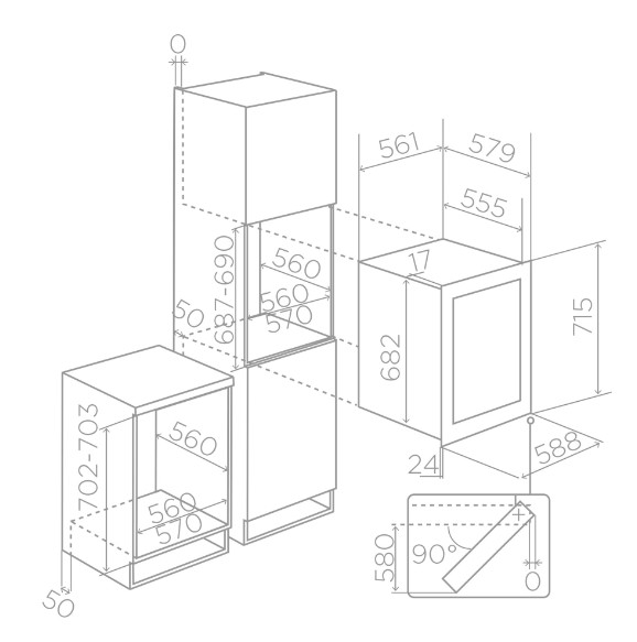 Винный шкаф Elica Special Range VERITAS BI36 BL