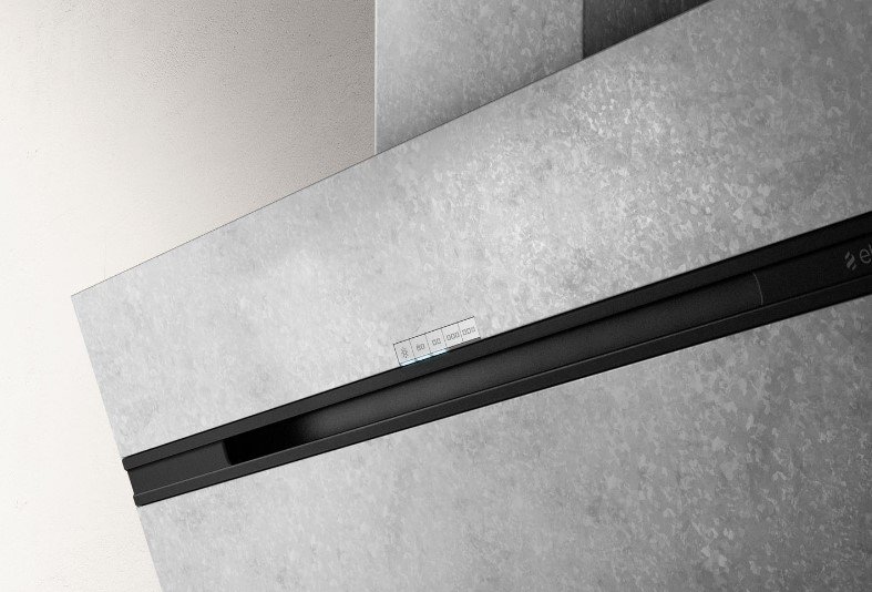 Наклонная вытяжка Elica STRIPE URBAN ZINC/A/90