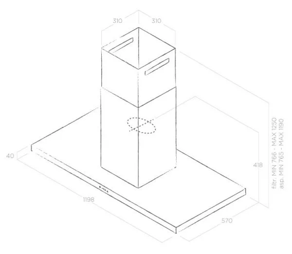 Настенная вытяжка Elica THIN IX/A/120