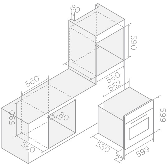 Духовой шкаф Elica Special Range VIRTUS MULTI 60 TFT BL