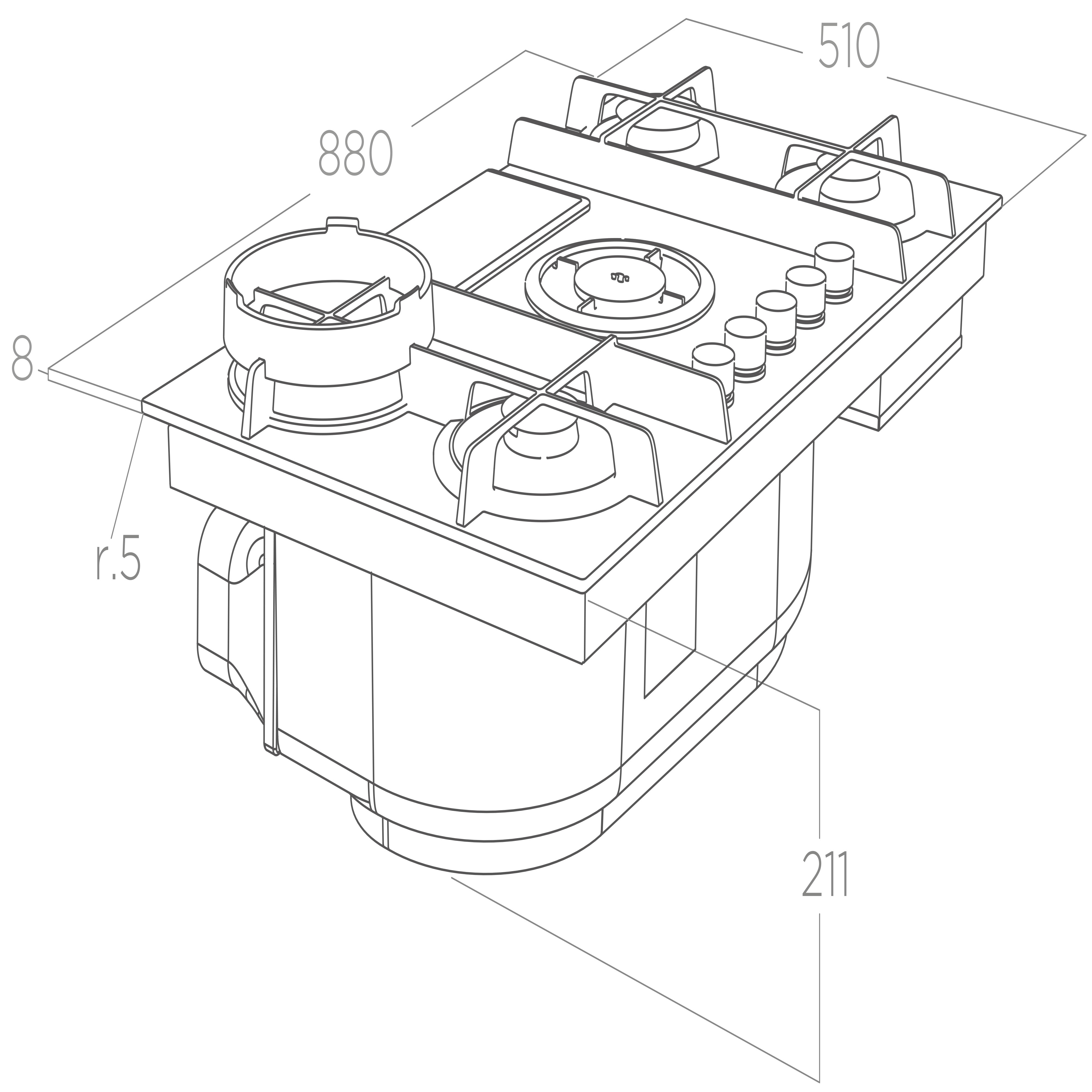 Варочная панель Elica NIKOLATESLA FLAME EVO BL/A/88