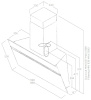 Наклонная вытяжка Elica STRIPE IX/A/90/LX