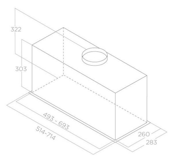 Встраиваемая вытяжка Elica LANE SENSOR BL MAT/A/72 старая версия