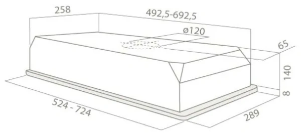 Встраиваемая вытяжка Elica ELIBLOC 9 LX SILVER F/60
