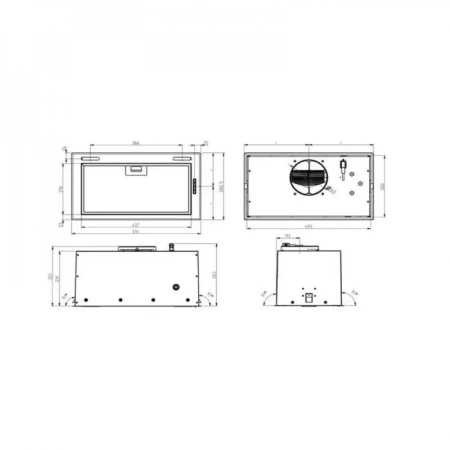 Встраиваемая вытяжка Elica FOLD BL MAT/A/52